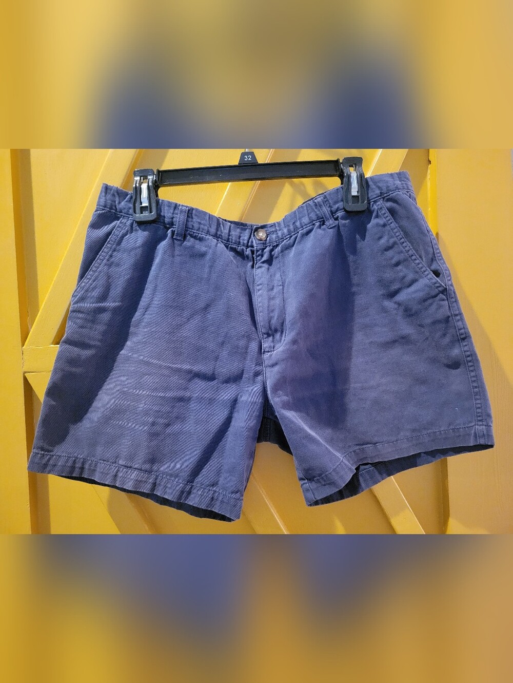 Vintage Bear Bottom Clothing Classic Navy Blue 100% Cotton Shorts